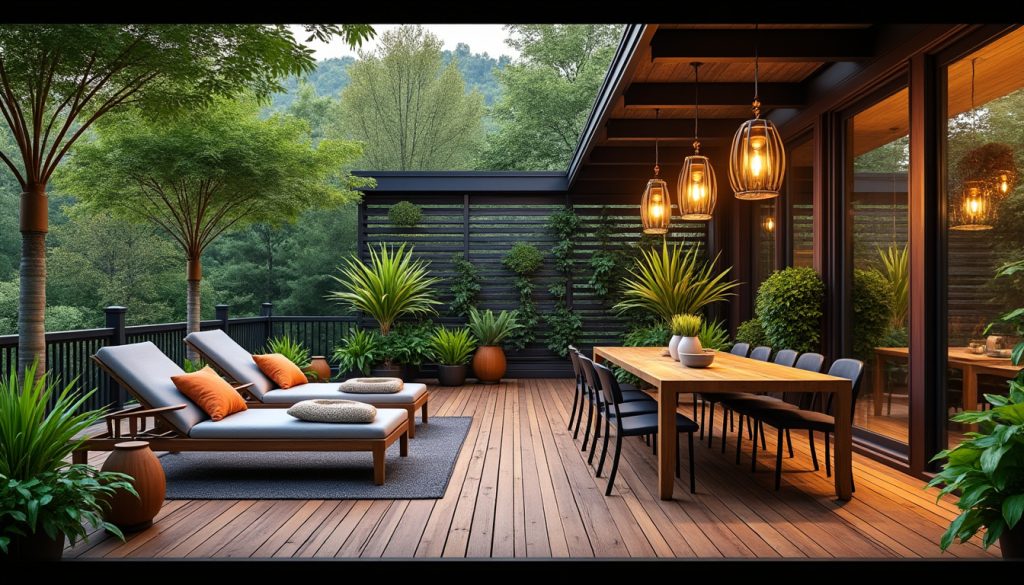 découvrez des idées inspirantes pour aménager et décorer votre terrasse en bois : conseils, styles tendance, astuces déco et ambiances chaleureuses pour profiter pleinement de votre extérieur.