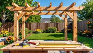découvrez notre tutoriel complet pour apprendre à créer une pergola en bois facilement et étape par étape, pour embellir votre jardin et profiter de l'extérieur.