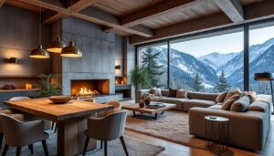 découvrez notre sélection de luminaires design pour créer une ambiance chaleureuse et conviviale dans votre chalet.