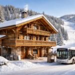 profitez d'un séjour inoubliable dans un chalet en bois confortable en savoie, avec accès direct aux pistes de ski et navettes gratuites pour un confort optimal.